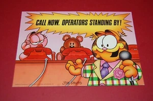 Vintage Postcard Garfield Cat "Call Now. Operators Standing By!" by Jim Davis - Picture 1 of 2