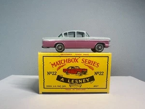 Matchbox Lesney Regular Wheels # 22 Vauxhall Cresta Grey & Pink *SILVER Wheels* - Picture 1 of 10