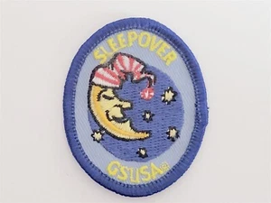 Girl Scouts Sleepover GUSA Embroidered Patch New - Picture 1 of 2