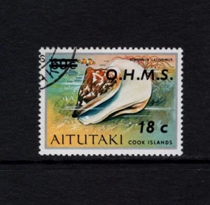Aitutaki 1978-79 OFICIAL, 18c SEASHELL PACIFIC CARACOLA VFU-2 SG O9 Sc O9 - Imagen 1 de 1
