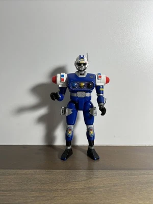 Figura de juguete Mighty Morphin Power Rangers Turbo Blue Senturion Bandai 1997 MMPR Foto 1 de 4