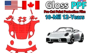 PreCut PPF Paint Protection Film For Porsche 911 Carrera Cabriolet 2025 - Picture 1 of 12