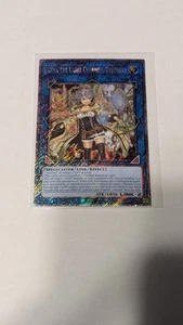 YuGiOh! Encantador Lyna la Luz, Lustroso RA04 Platino Secreto Raro - Imagen 1 de 3