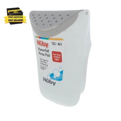 Cubo de enjuague en cascada - Cuchara de agua de enjuague suave para bebés y niños pequeños sin lágrimas Foto 1 de 4