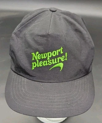 De colección Newport Pleasure Cigarettes Snapback Gorra Gorra Rara Años 90 Ligeramente Usada Fumar Foto 1 de 4