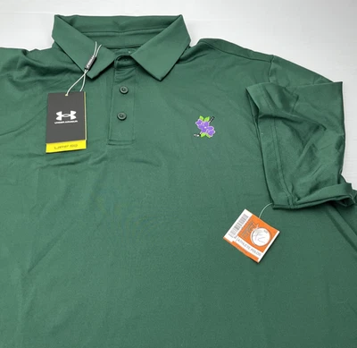 Polo de golf Under Armour para hombre talla XL verde suelto Heatgear verde NUEVO Foto 1 de 4