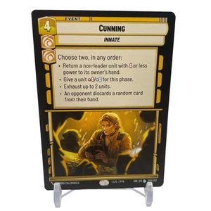 Star Wars Unlimited Cunning Legendary Hyperspace Non-Foil 465 Spark of Rebelion - Picture 1 of 2