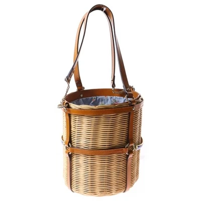 GUCCI Enclavamiento G Flor Bolso Cesta Marrón 524830 Usado 66eb1f422877385 Foto 1 de 4