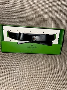 KATE SPADE NEW YORK BLACK BOW BELT - SIZE SMALL, NWT, GIFT BOX INCLUDED - Picture 1 of 2