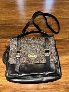BACKRIVER BAG 3 Way Medium Black Mineral Satchel Shoulder Bag Made In NZ Rrp$375 - Picture 1 of 10