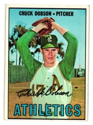 1967 Topps - #438 Chuck Dobson - Image 1 of 2