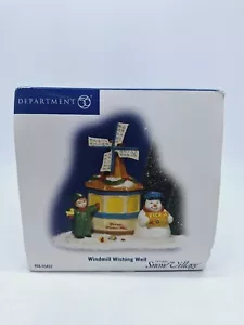 Dept 56 Accessori MULINO A VENTO AUGURI BENE Villaggio Neve Natale Pupazzo di Neve - Foto 1 di 4