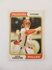 STEVE CARLTON 1974 TOPPS BASEBALL CARD #95 PHILADELPHIA PHILLIES