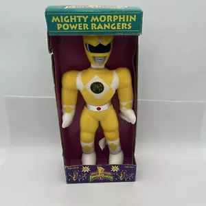 1993 Saban Mighty Morphin Power Rangers Yellow Ranger 13” Plush (plastic head) - Picture 1 of 10