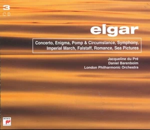 Elgar / Concerto, Enigma - Jacqueline Du Pre - London Philharmonic - 3xCD - MINT - Picture 1 of 3