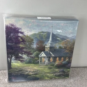NEW Streams of Living Waters 14 x 14 Wrapped Canvas by Thomas Kinkade with COA - Picture 1 of 5