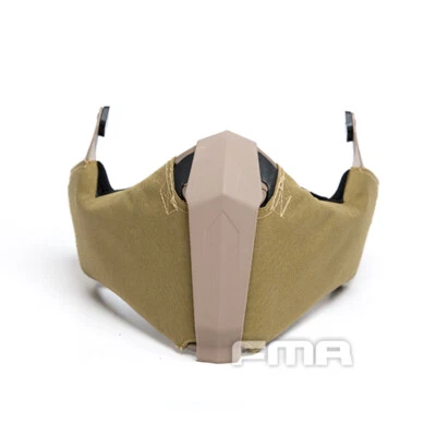 FMA Airsoft Mask Half Face Mask Gunsight Mandible For Fast Helmet Military Camo - Image 1 of 4
