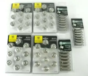 Liberty Satin Nickel 40 Ring runde Knöpfe & 30 selbstschließende Overlay Scharniere neu - Bild 1 von 12