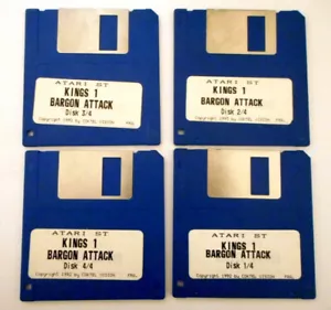 Very Rare BARGON ATTACK - ATARI ST jeu / original game (from Kings compilation) - Foto 1 di 7
