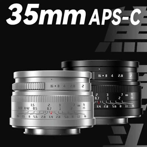 APS-C Prime Lens 35mm F1.4 For Canon RF EF-M Nikon Z Sony E Fuji FX Mount M4/3 - Picture 1 of 23