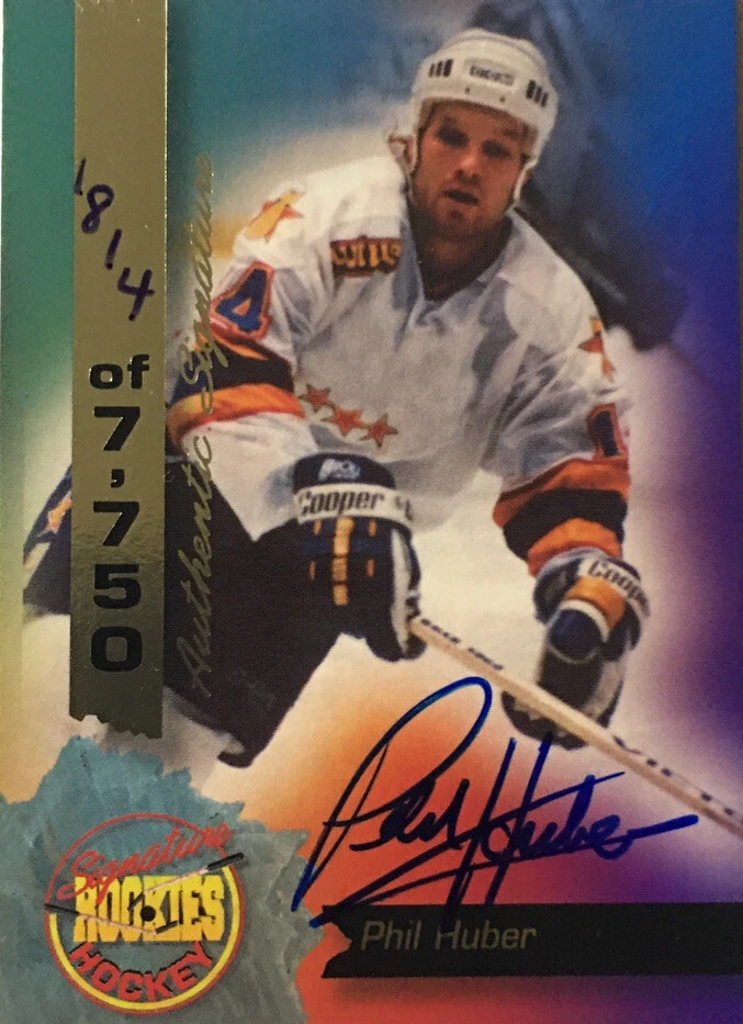 1994 Signature Rookies Phil Huber Signed On Card Auto #1814/7750  Lightning - Image 1 of 1