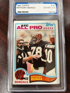 1982 Topps #51 Anthony Munoz Rookie Card Cincinnati Bengals HOF - Picture 1 of 2