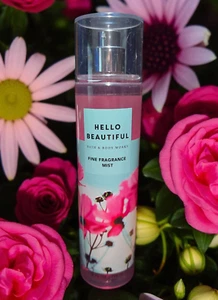 New Bath & Body Works Hello Beautiful Fine Fragrance Body Mist, Body Spray 8oz - Picture 1 of 1