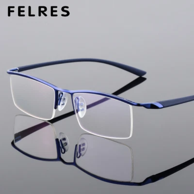Men Business Rimless Memory Metal Alloy Glasses Optical Eyeglasses Frame - Image 1 of 4