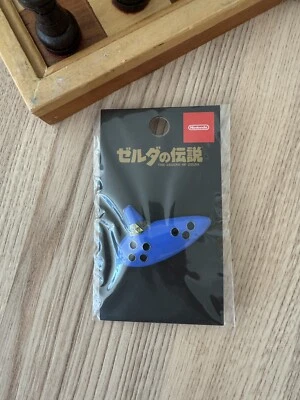 Official Nintendo Japan The Legend of Zelda Ocarina of Time Blue Flute Pin HTF  - Image 1 of 2