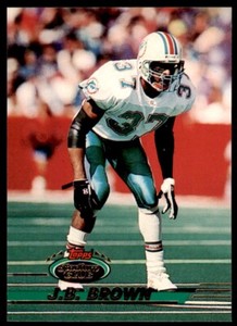 1993 STADIUM CLUB* J.B. BROWN MIAMI DOLPHINS #447