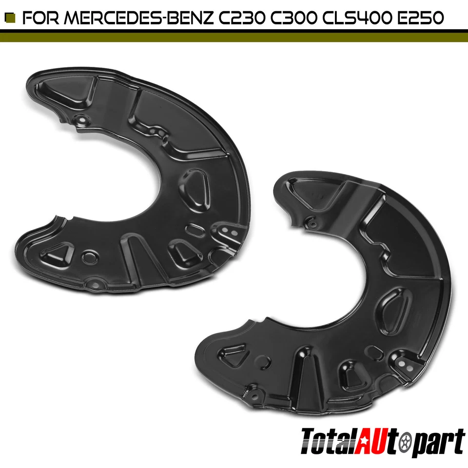 2x Protector antipolvo de freno delantero o trasero Mercedes-Benz C230 08-09 C300 C250 C350 Foto 1 de 4
