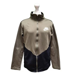 Boys Nike Green Black Zip Up L/sleeve Sport Track Jacket L - Picture 1 of 5