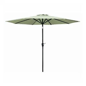 Four Seasons Courtyard 9' Round Polyester Patio Market Umbrella, Seafoam Green - Picture 1 of 6