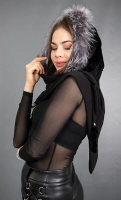 NEW WONDERFUL REAL REX CHINCHILLA SILVER FOX HAT LUXURY FUR BEAUTIFUL LOOK - Image 1 of 4