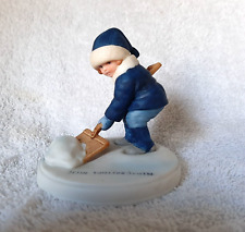 Jesse Wilcox Smith Collection A Winter Snow Handpainted Porcelain Figurine 1986