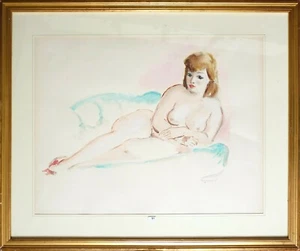 Dessin gouache de André DIGNIMONT (1891-1965) aquarelle Femme nue - Picture 1 of 4