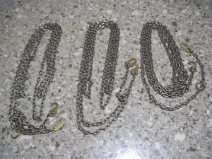 Vintage Clock Weight Chains 72" x 3 Matching Steel Chains - Picture 1 of 4