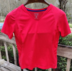 Mountain Hardware Orange Polyester V-Neck Technical T-Shirt (Women's Medium)