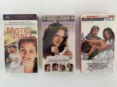 Lot of 3 Classic Julia Roberts Movies on VHS Sealed - Imagem 1 de 4