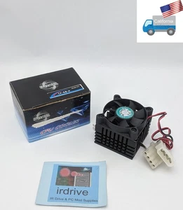 NEW AOC Intel Socket 370/586,Socket 7 CPU Cooler, Ball Bearing Cooling Fan 4pin - Picture 1 of 10