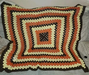 Afghanischer Schoß/Couch Handarbeit Überwurf/Decke Herbst Herbst Farben 47x47" (2) - Bild 1 von 9