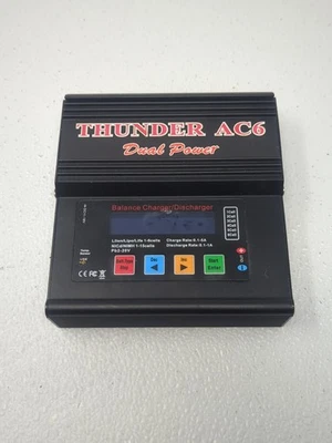 Cargador/descargador de equilibrio AC6 Dual Power Thunder para avión de coche de radiocontrol Foto 1 de 4