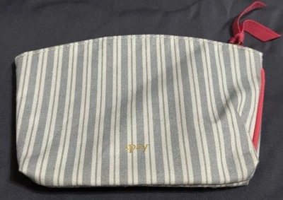 Ipsy Glam Bag Blue And White Stripe - Image 1 of 2