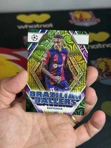 Raphinha Barcelona Brazil Topps UCL 2024 Brazilian Ballers Purple #/15 SSP - Picture 1 of 2