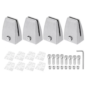 1.7x1.3x2.4" Desk Divider Support Clamp 4 Pcs Aluminum Desk Shield Clamp Desk... - Picture 1 of 7