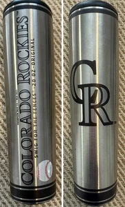 Colorado Rockies Metall Einbaum Becher Edelstahl Baseballschläger Becher - Bild 1 von 14