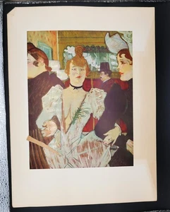 Vtg La Goulue Moulin Rouge Henri de Toulouse Lautrec Abrams Art Book Print 1952 - Picture 1 of 16
