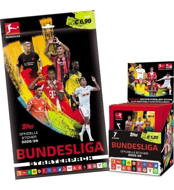 Topps Bundesliga 25/26 Sticker 2025/2026 - Einzelsticker #1 - #240 zum Aussuchen