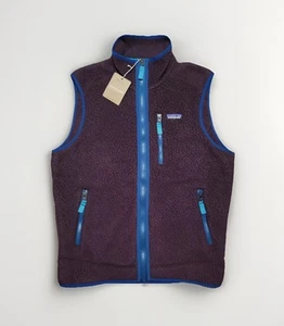 NEW Patagonia Retro Pile Fleece Vest Obsidian Plum Men's Size Medium Purple - Picture 1 of 5