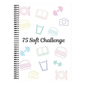 75 Target Soft Challenge Planner Notebook, 75 Easy Soft Challenge Tracker 1PC - Picture 1 of 5